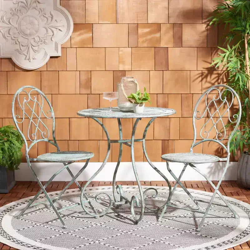 Ensemble de bistrot 3 pièces Adriel - Intérieur/Extérieur - PAT5031 - Safavieh