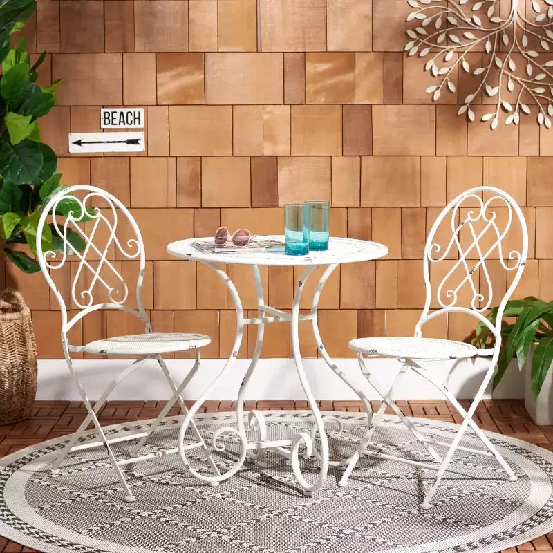 Ensemble de bistrot 3 pièces Adriel - Intérieur/Extérieur - PAT5031 - Safavieh