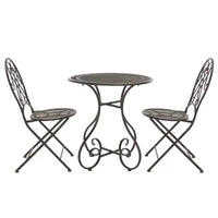 Ensemble de bistrot 3 pièces Adriel - Intérieur/Extérieur - PAT5031 - Safavieh
