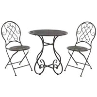 Adriel 3 Piece Bistro Set - Indoor/Outdoor - PAT5031 - Safavieh