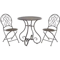 Ensemble de bistrot 3 pièces Adriel - Intérieur/Extérieur - PAT5031 - Safavieh