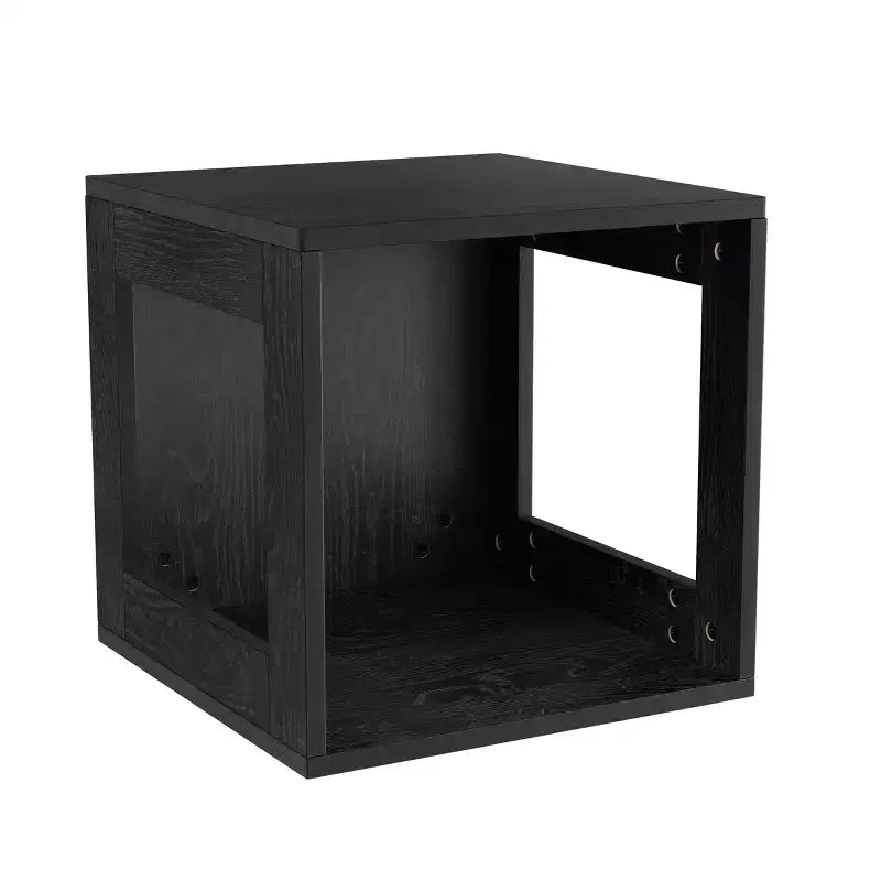 Hasting Home table d'extrémité modulaire empilable moderne en cube à côtés ouverts