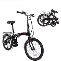 Vélo de ville pliant compact Xspec 20, 7 vitesses, noir (NON électrique)