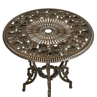 Ensemble Table et Chaises de Bistrot Yaheetech 3 Pièces pour Jardin et Cour Arrière