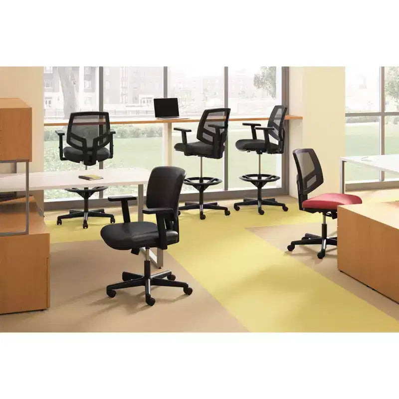 HON Volt tabouret de travail, tissu noir