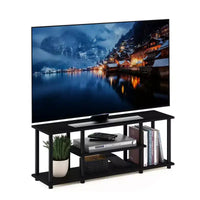Furinno meuble TV sans outils à 3 niveaux pour téléviseurs jusqu'à 50, centre multimédia de divertissement