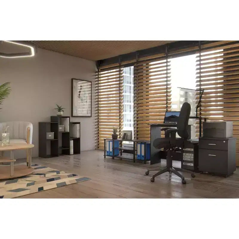Furinno meuble TV sans outils à 3 niveaux pour téléviseurs jusqu'à 50, centre multimédia de divertissement