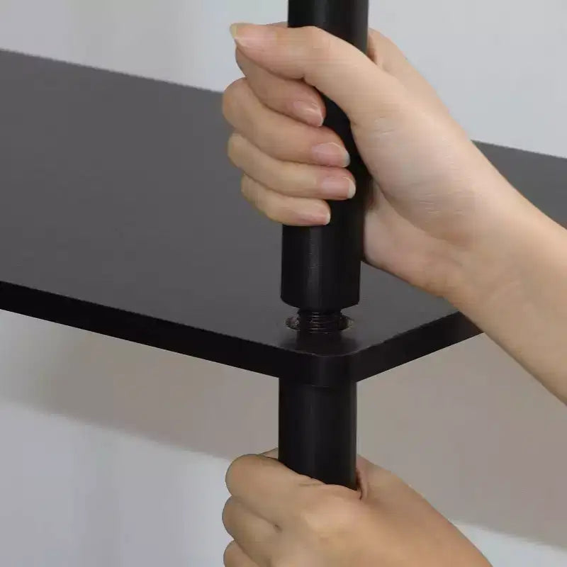 Furinno meuble TV sans outils à 3 niveaux pour téléviseurs jusqu'à 50, centre multimédia de divertissement