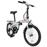 Vélo pliant compact Xspec 20 7 vitesses, pour trajets urbains, blanc (NON électrique)