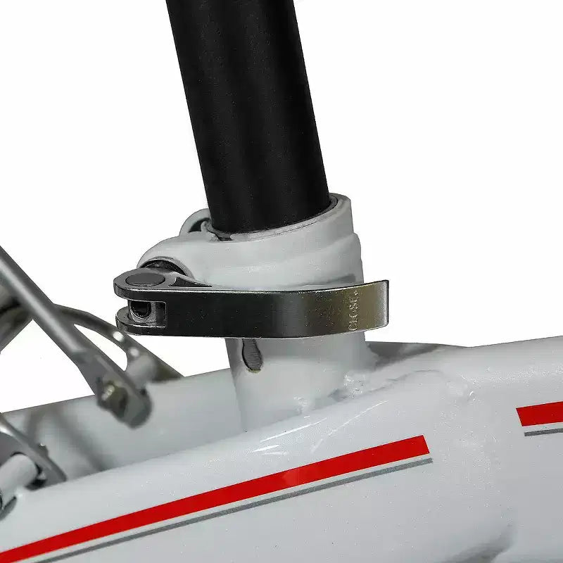 Vélo pliant compact Xspec 20 7 vitesses, pour trajets urbains, blanc (NON électrique)