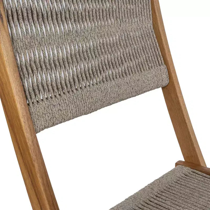 Ensemble bistrot d'extérieur pliant 3 pièces en bois d'acacia Javea Modern Coastal