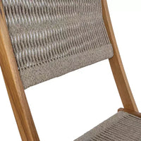 Ensemble bistrot d'extérieur pliant 3 pièces en bois d'acacia Javea Modern Coastal