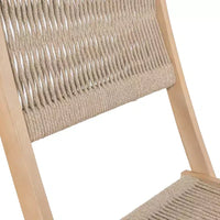 Ensemble bistrot d'extérieur pliant 3 pièces en bois d'acacia Javea Modern Coastal