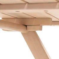 Ensemble bistrot d'extérieur pliant 3 pièces en bois d'acacia Javea Modern Coastal