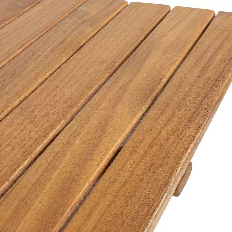 Ensemble bistrot d'extérieur pliant 3 pièces en bois d'acacia Javea Modern Coastal