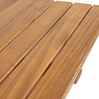 Ensemble bistrot d'extérieur pliant 3 pièces en bois d'acacia Javea Modern Coastal