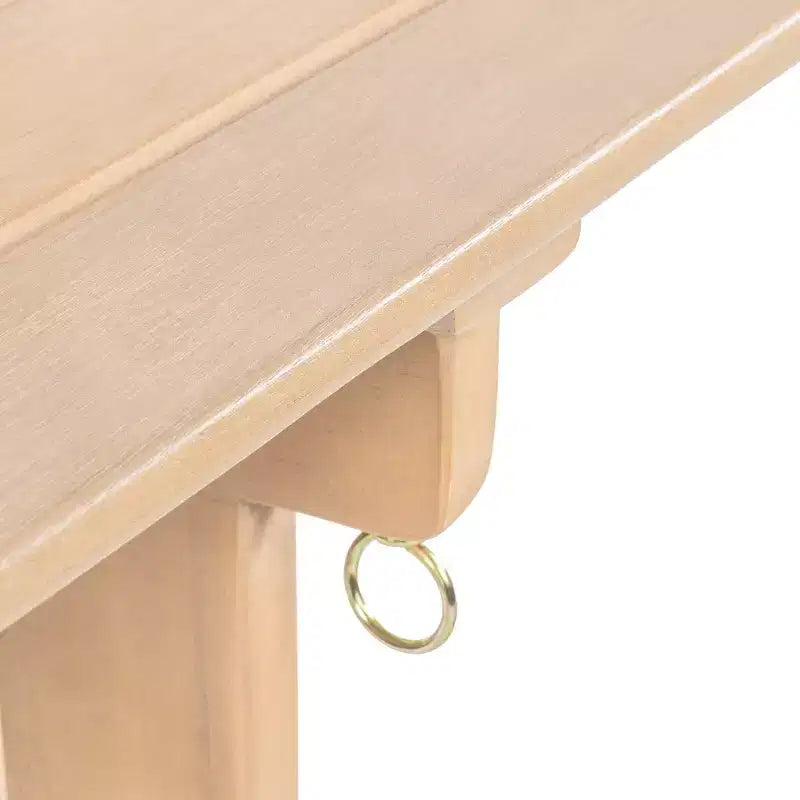 Ensemble de bistro pliable 3 pièces en bois d'acacia Nerja moderne traditionnel pour l'extérieur