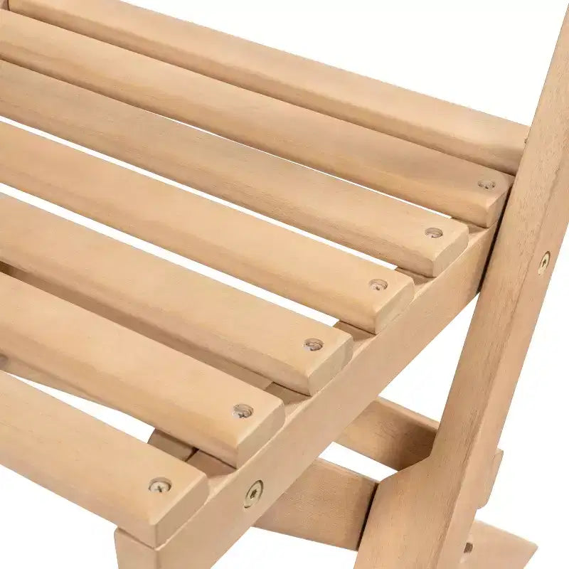 Ensemble de bistro pliable 3 pièces en bois d'acacia Nerja moderne traditionnel pour l'extérieur