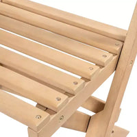 Ensemble de bistro pliable 3 pièces en bois d'acacia Nerja moderne traditionnel pour l'extérieur