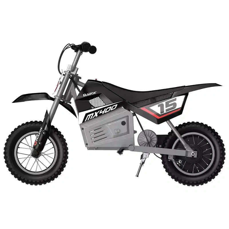 Moto de motocross électrique Razor MX400 Rocket 24V, noire (lot de 2)