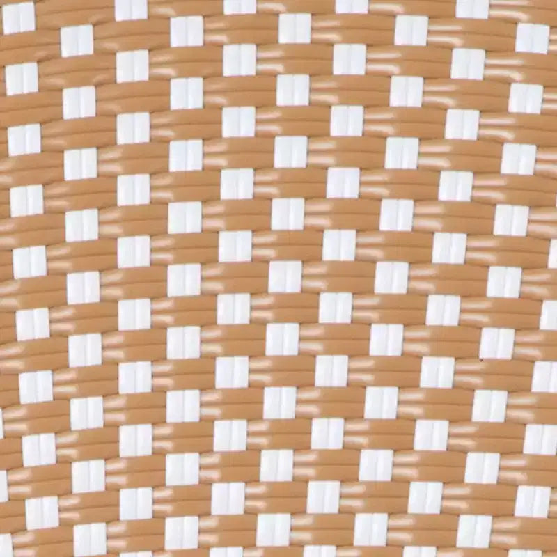 Flash Furniture Lourdes Table bistro commerciale intérieur/extérieur 31,5, en résine tressée PE, plateau en verre avec 2 chaises empilables