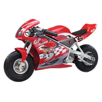Razor Mini vélo électrique 24 Volt 1 vitesse, moto de course tout-terrain Pocket Rocket avec pneus pneumatiques 10, vitesses jusqu'à 15 MPH, âges 13 et plus, lot de 2, rouge