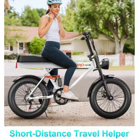 Vélo électrique Promounts Goldoro Tank600 500W 20 pouces, blanc