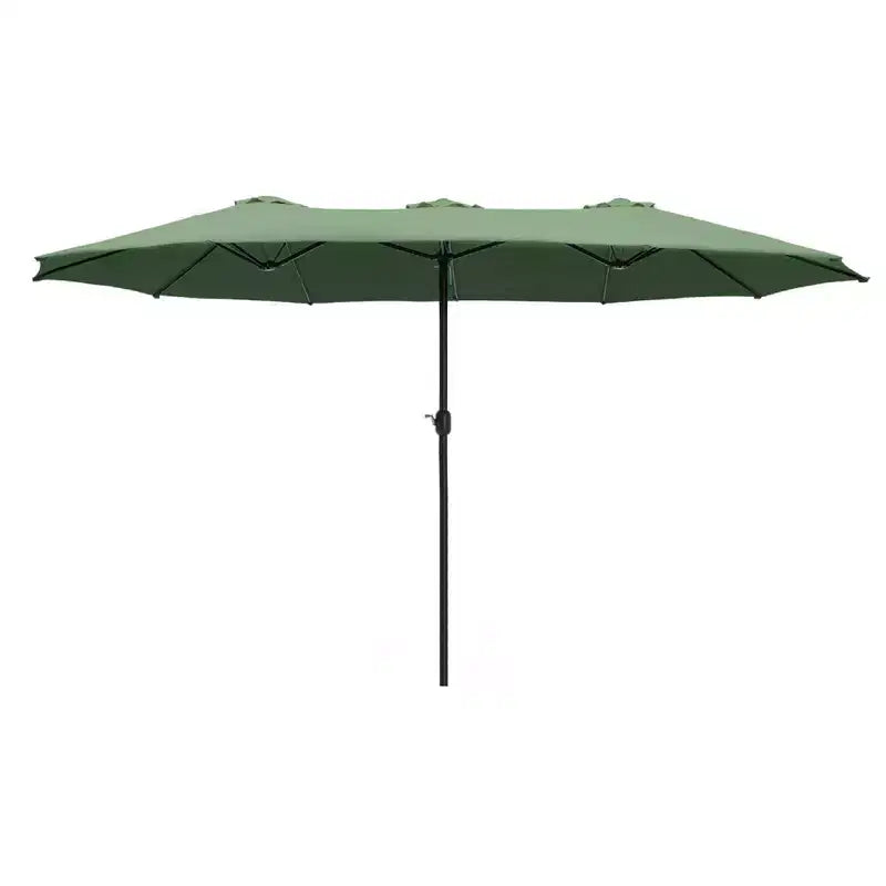 Parasol de marché extérieur rectangulaire Captiva Designs 2,7 x 4,5 m avec manivelle, couleur claire