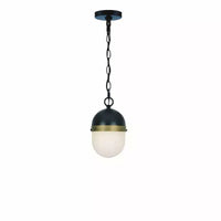 Crystorama Lighting Capsule Suspension 3 lumières en noir mat