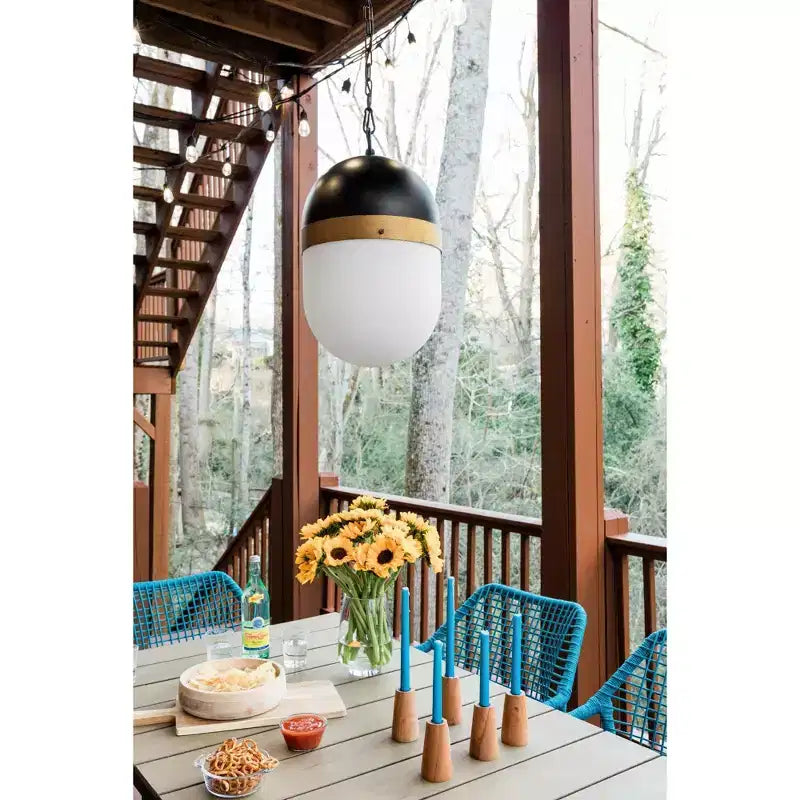 Crystorama Lighting Capsule Suspension 3 lumières en noir mat