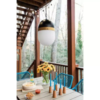 Crystorama Lighting Capsule Suspension 3 lumières en noir mat