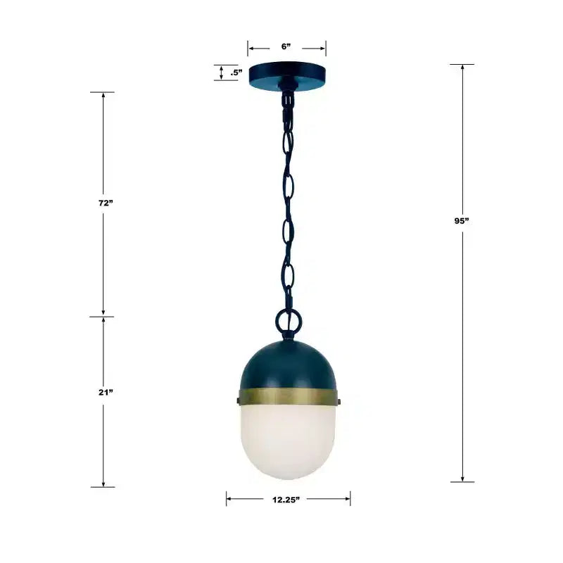 Crystorama Lighting Capsule Suspension 3 lumières en noir mat