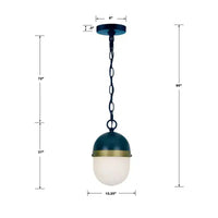 Crystorama Lighting Capsule Suspension 3 lumières en noir mat