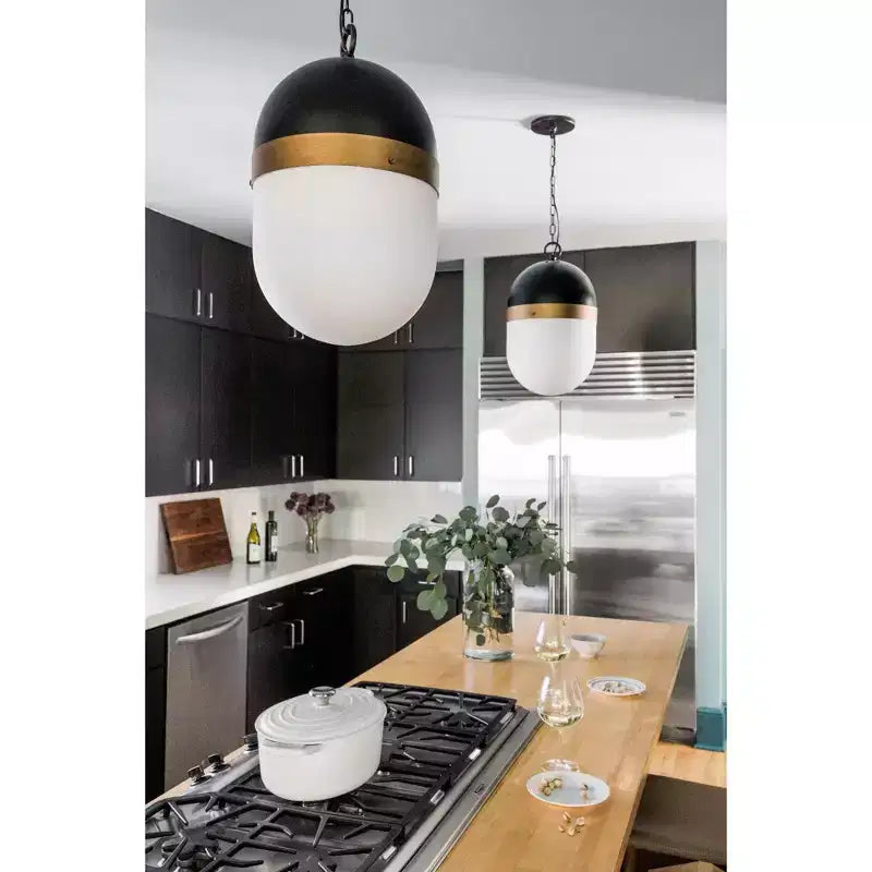 Crystorama Lighting Capsule Suspension 3 lumières en noir mat
