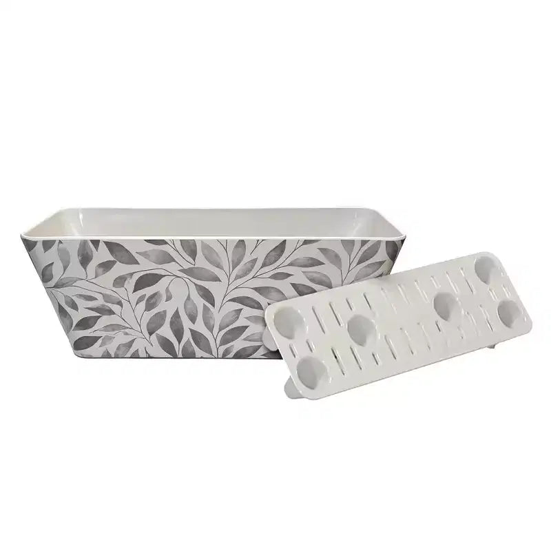 Tierra Garden Jardinière rectangulaire en bambou à arrosage automatique 16