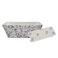 Tierra Garden Jardinière rectangulaire en bambou à arrosage automatique 16