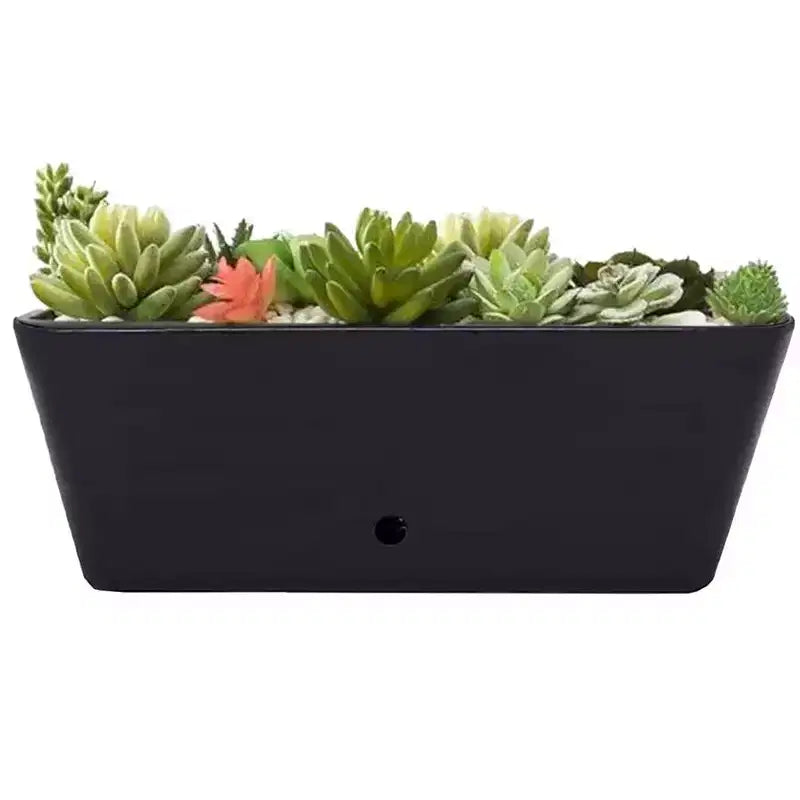 Tierra Garden Jardinière rectangulaire en bambou à arrosage automatique 16