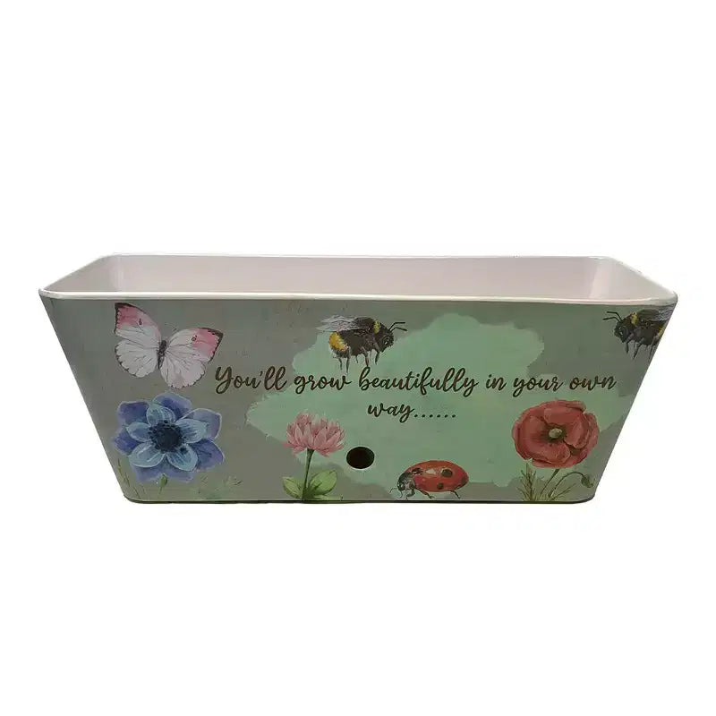 Tierra Garden Jardinière rectangulaire en bambou à arrosage automatique 16