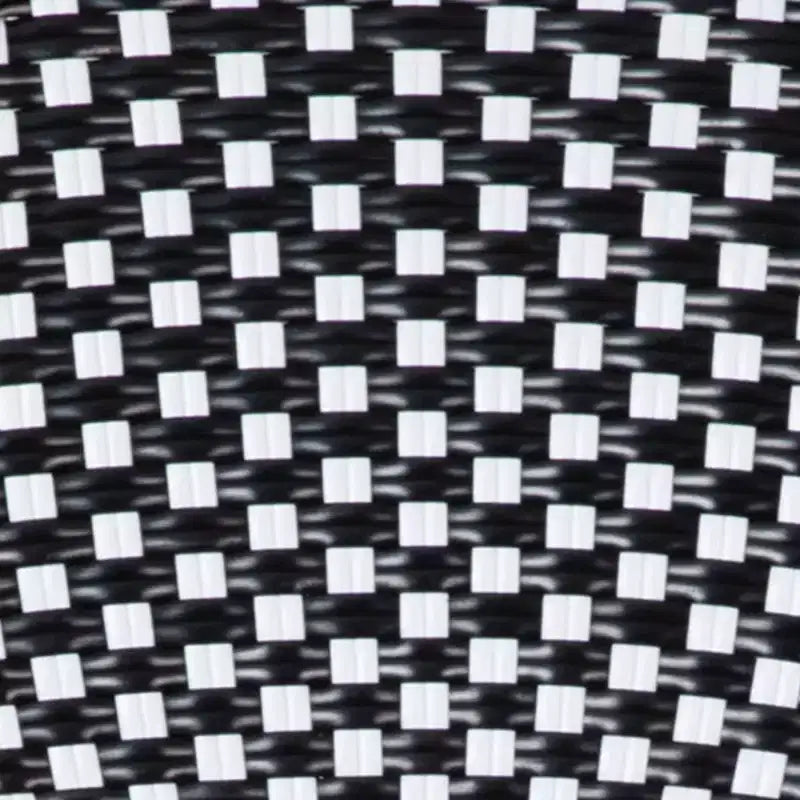 Emma & Oliver Soie Table de style bistro d'intérieur/extérieur de 31,5 po avec résine tressée PE, plateau en verre et deux chaises - Cadre en métal
