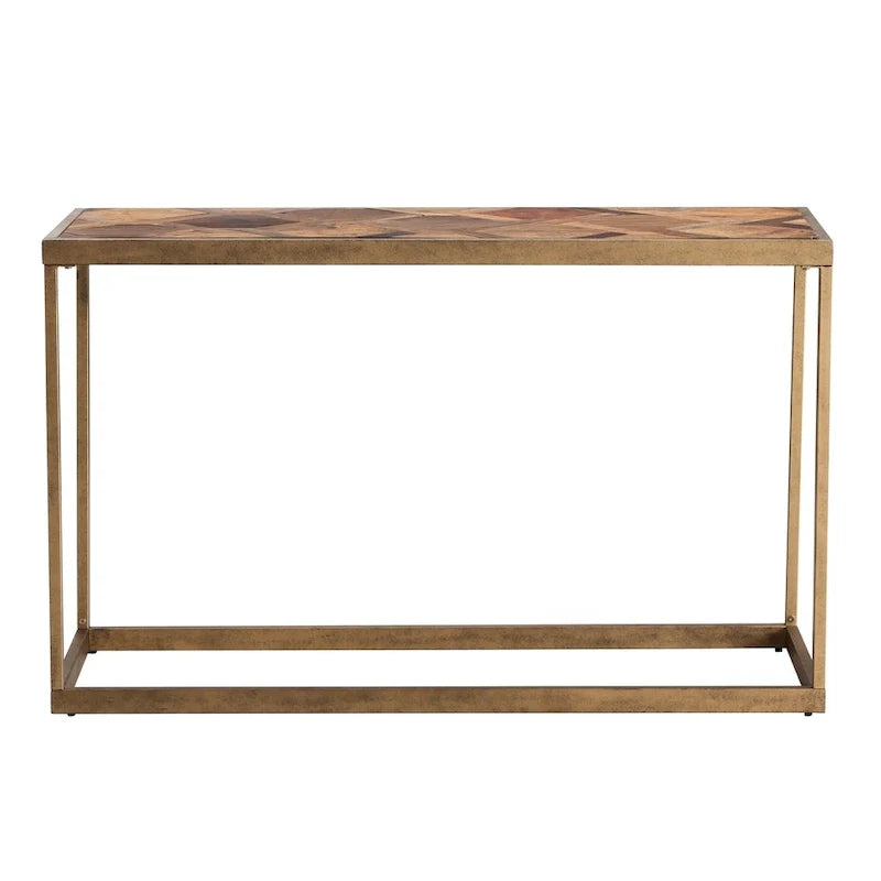 Table console SEI Furniture Darren moderne en bois récupéré