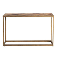 Table console SEI Furniture Darren moderne en bois récupéré