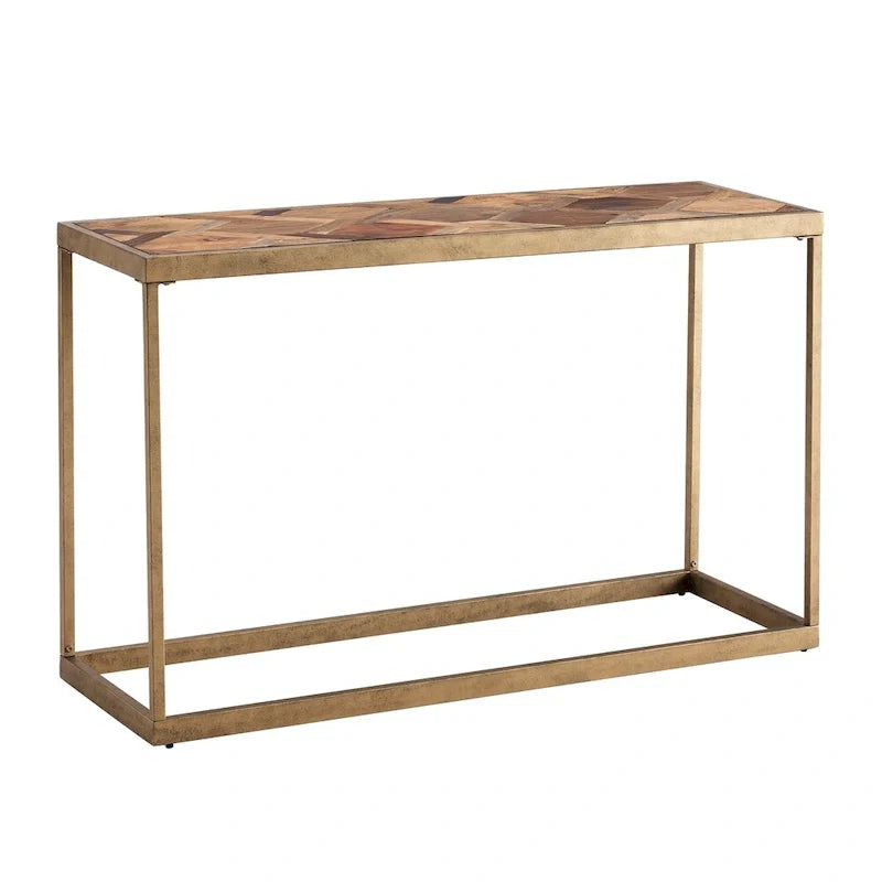 Table console SEI Furniture Darren moderne en bois récupéré