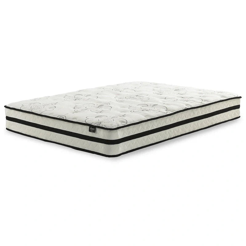 Ensemble de matelas hybride Signature Design by Ashley Chime 10 pouces noir/blanc, 2 pièces