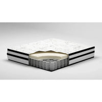Ensemble de matelas hybride Signature Design by Ashley Chime 10 pouces noir/blanc, 2 pièces