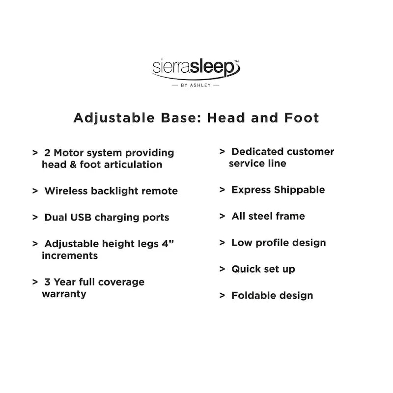 Ensemble de matelas hybride Signature Design by Ashley Chime 10 pouces noir/blanc, 2 pièces