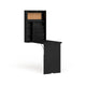 SEI Furniture Bureau Convertible Mural Rabattable Murphy Noir