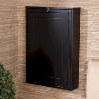 SEI Furniture Bureau Convertible Mural Rabattable Murphy Noir