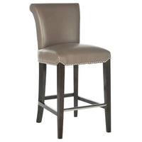 Tabouret de comptoir en similicuir noir Jenelle de SAFAVIEH - 18,7 L x 23 P x 36,4 H - 19Lx23Px36H