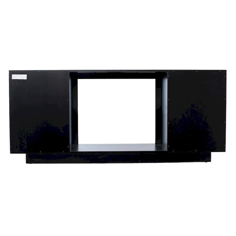 Meuble TV multimédia à cheminée électrique changeant de couleur SEI Furniture Delauro avec rangement
