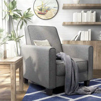Fauteuil inclinable rembourré gansé en tissu traditionnel Haynes par Furniture of America